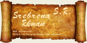Srebrena Rkman vizit kartica